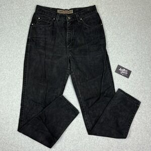 Levis 900 Series Brown Tab Jeans Womens 11 (28 x 31) Black Denim USA Vintage 90s